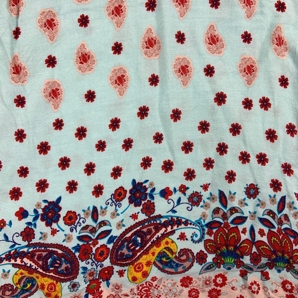 Signature Studios Dress Womens Small Tie Front Long Sleeve Midi Blue - Picture 6 of 7